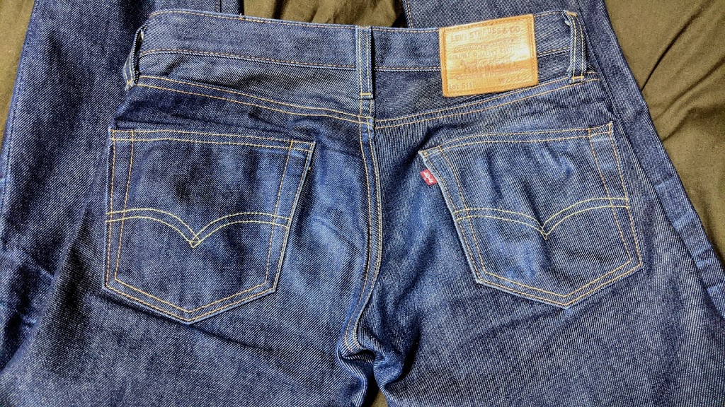 7か月穿いたリーバイス511made in the usa7か月のバック
