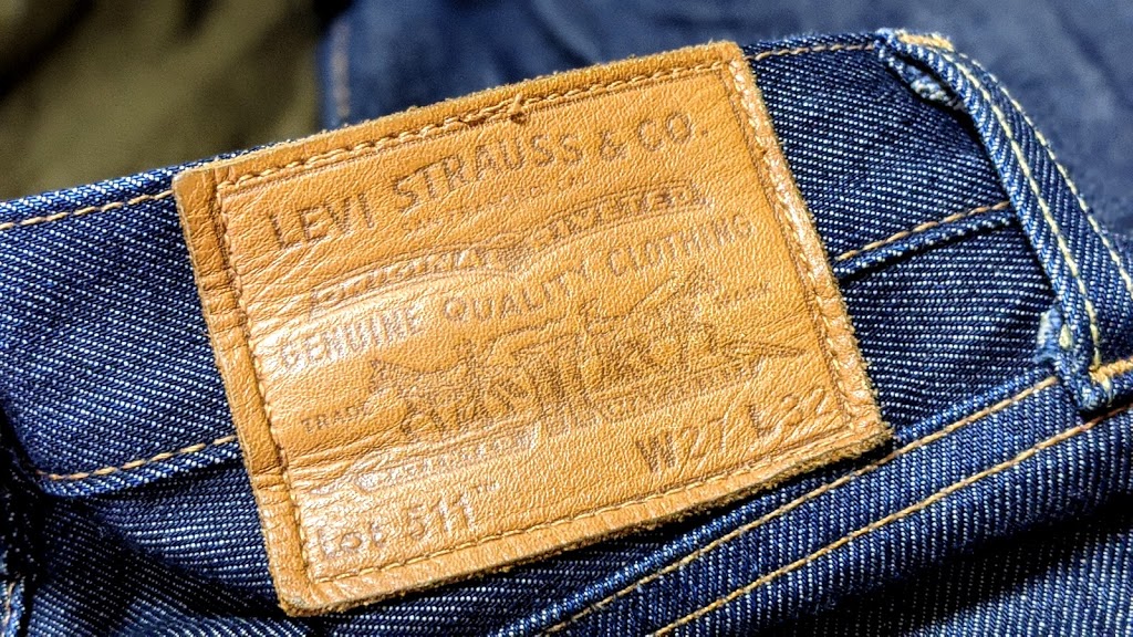 リーバイス511メイドインザusaの革パッチ