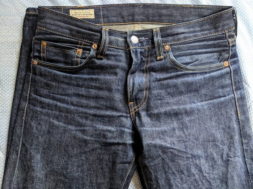 levis 511の色落ち