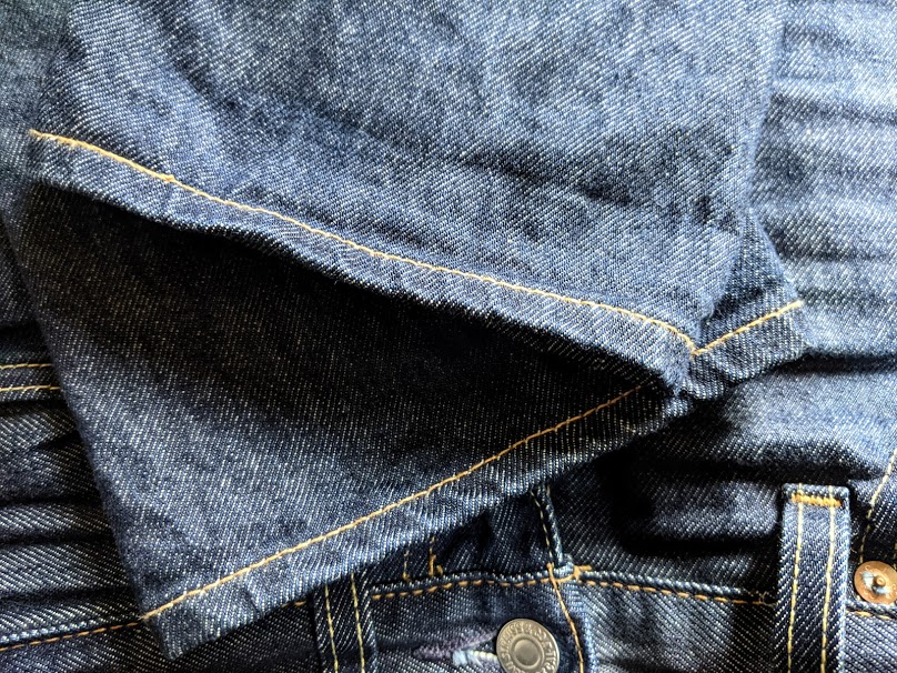 Levis 511 made in the usaの裾