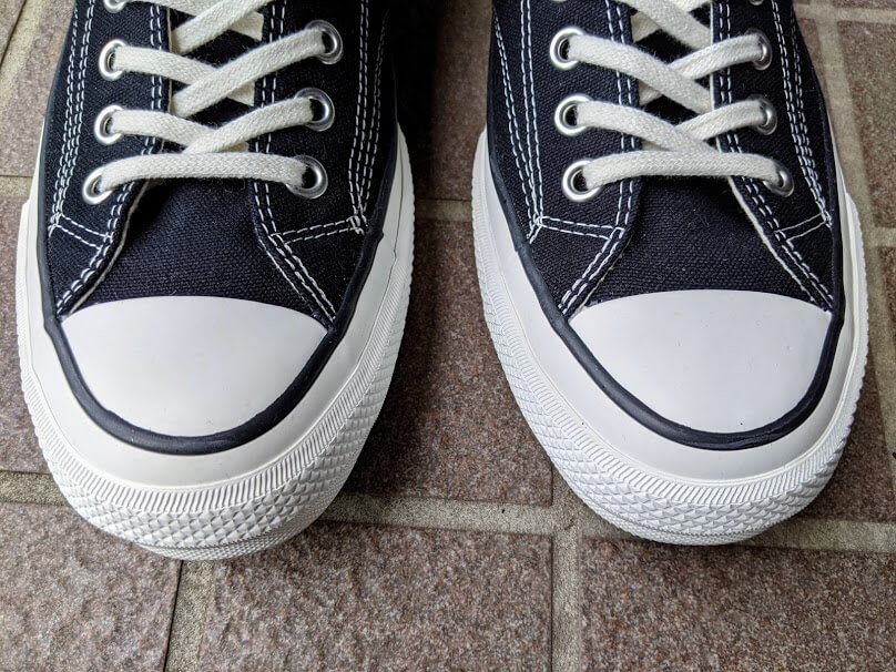 converse addict chuck taylorのトゥキャップ