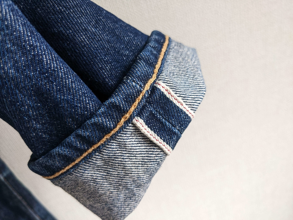 levis 511 made in the usaのセルビッジ