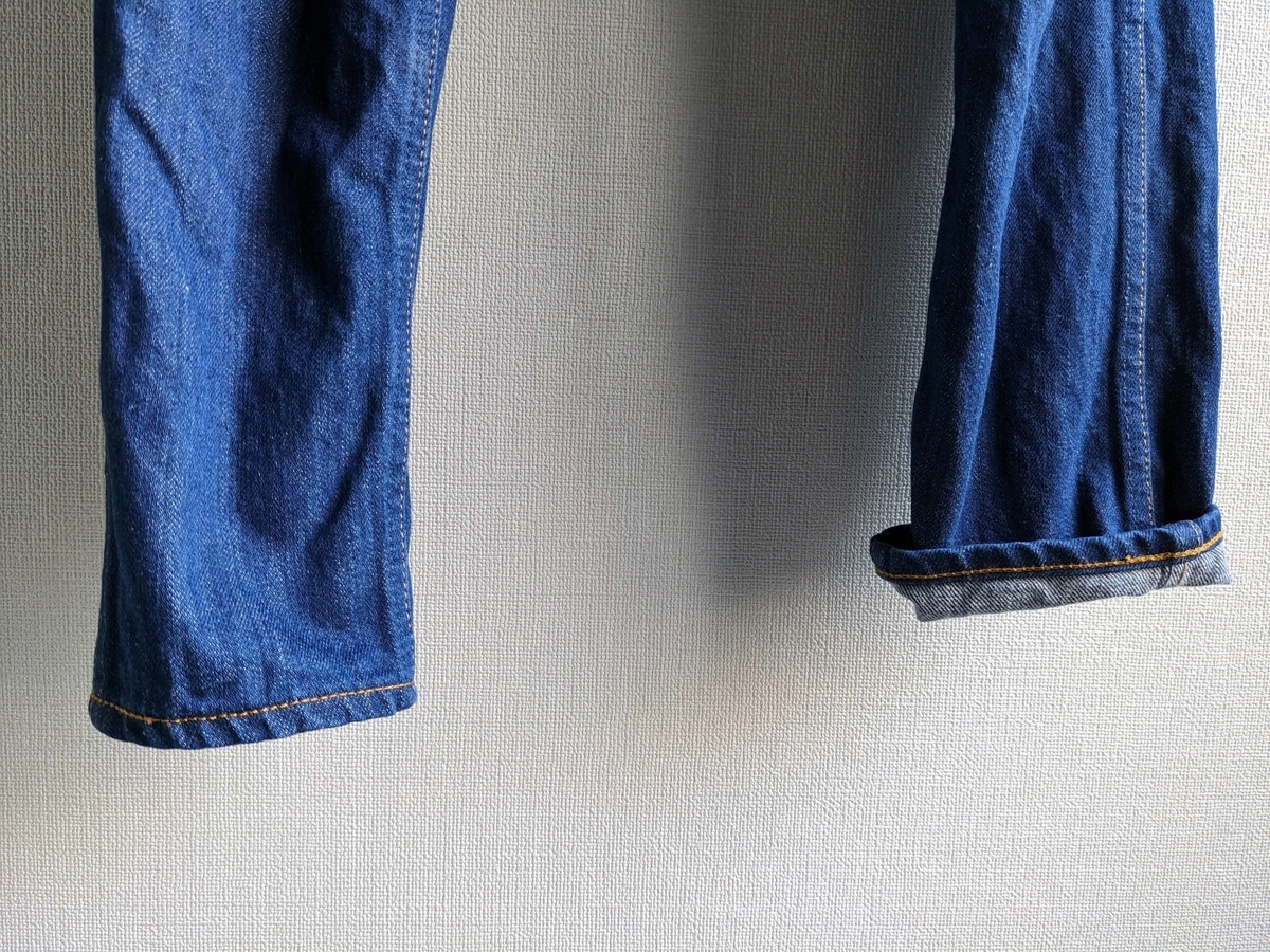 ユニオンスペシャルで裾上げした606