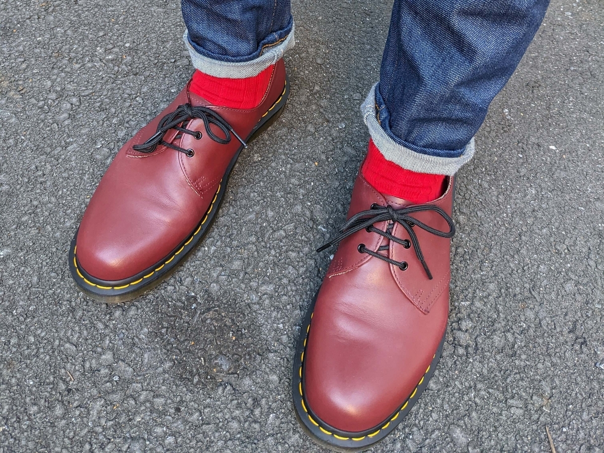 ドクターマーチン3ホールチェリーレッド Dr.Martens ドクターマーチン 1461 チェリーレッド 赤 3ホール