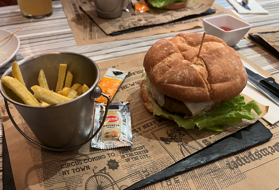 スペインのハンバーガー