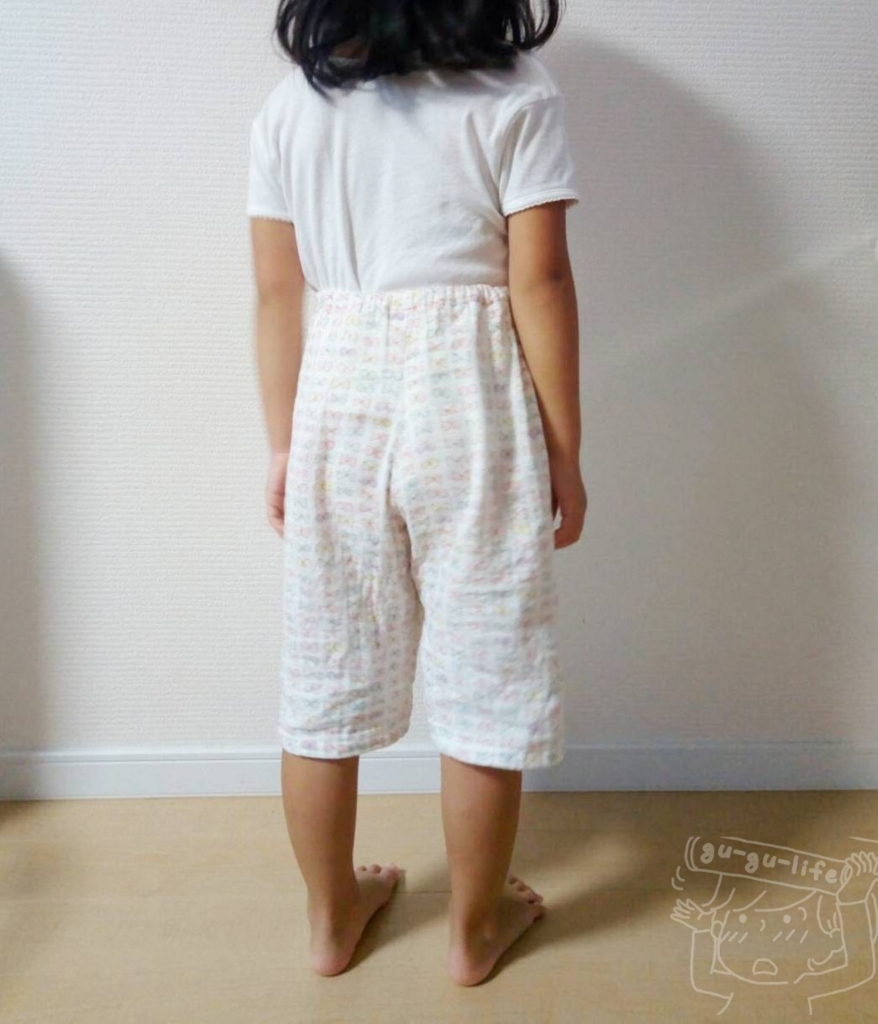 着画有 ガーゼ生地の子供用ステテコの作り方 110cm Gu Gu Life 着画有 ガーゼ生地の子供用ステテコの作り方 110cm Gu Gu Life