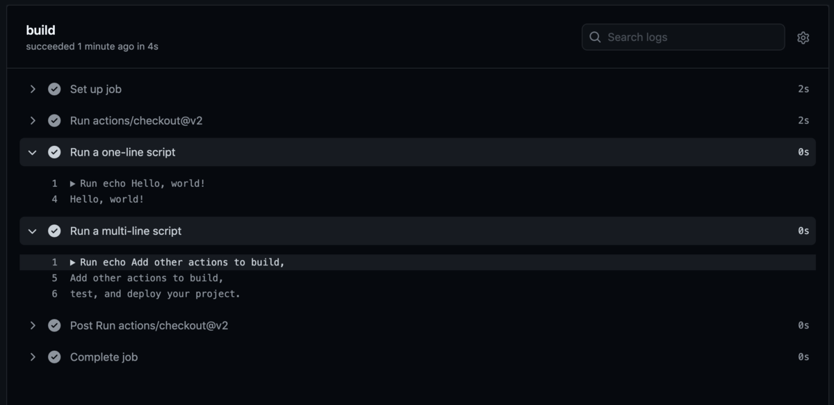 Github Actionsを触ってみた - Colorful Bullet