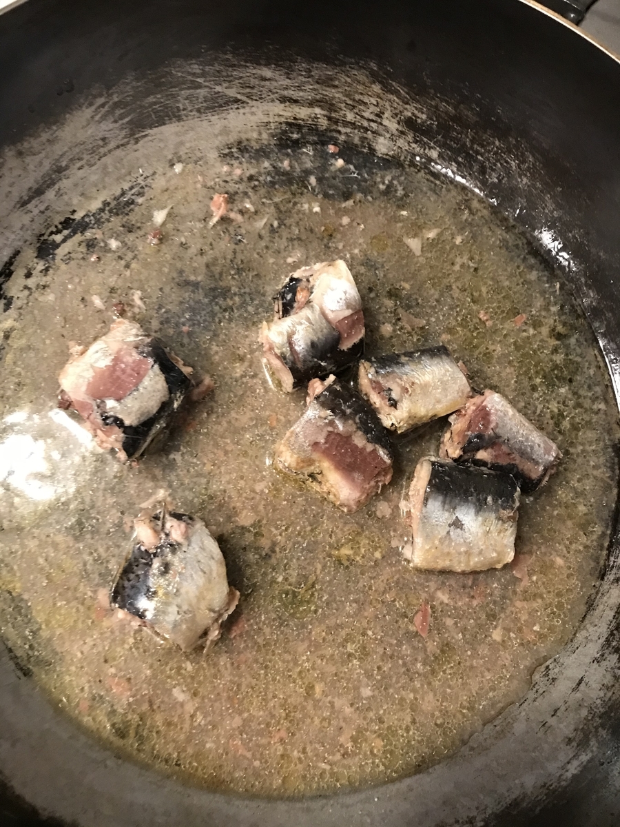 調理中