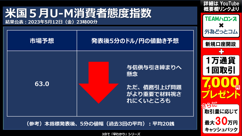 米国５月ミシガン大学消費者態度指数/速報値への反応