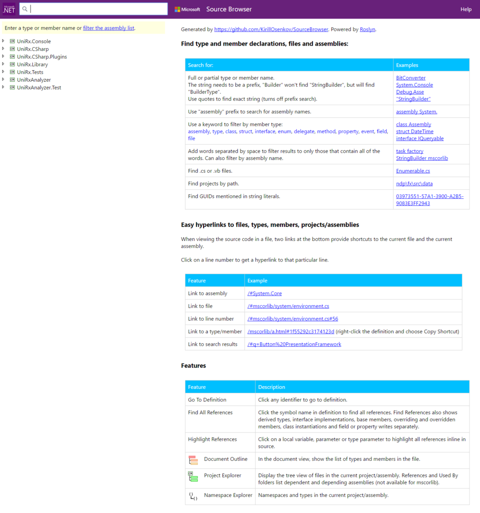 Azure Web Apps を使ったReference Source による ブラウザ上でのコード追跡 - tech.guitarrapc.cóm