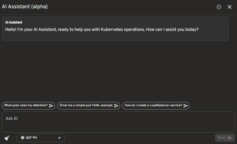 AIチャットが表示する