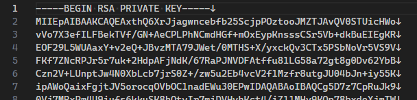 ダウンロードされた秘密鍵の例