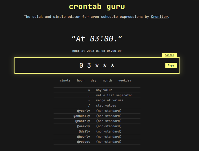 crontabでの検証結果