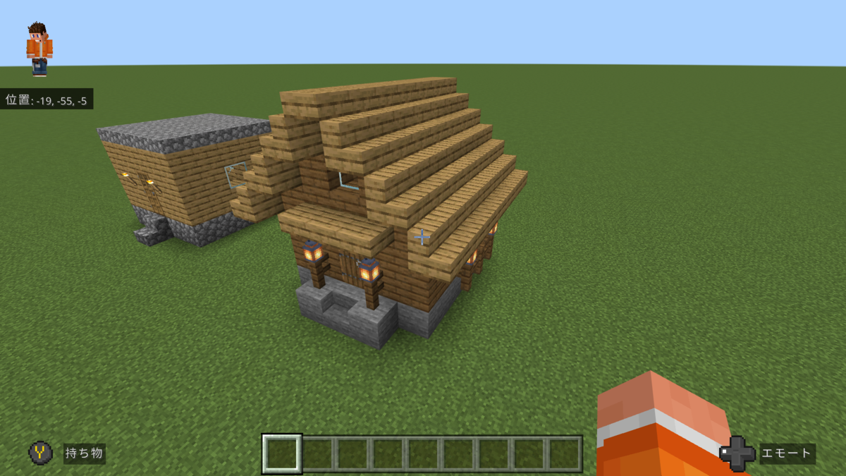 建築練習 １ ５ ５ハウス ぐりんごのマイクラブログ