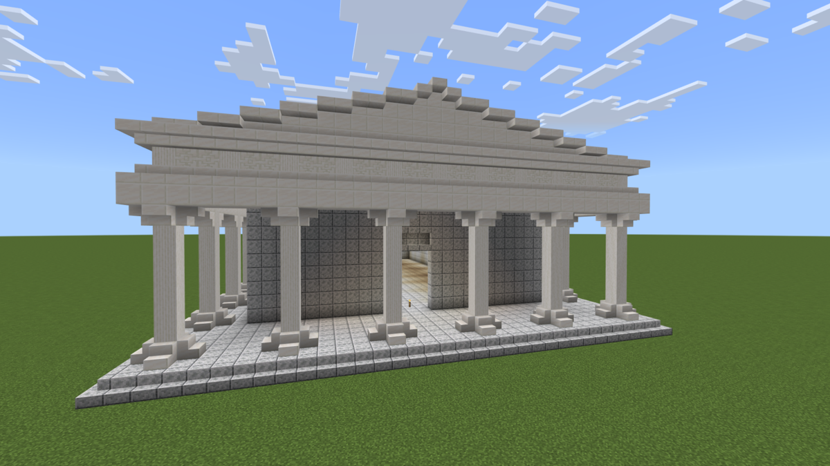 建築練習 ４ クォーツを使った神殿 ぐりんごのマイクラブログ