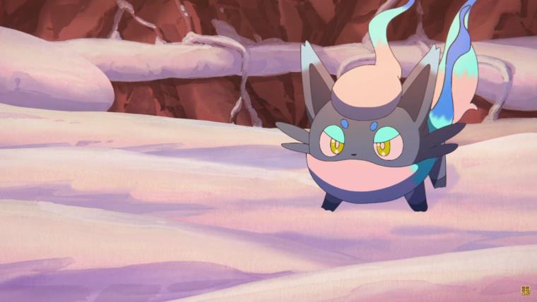 感想 Pokemon Legends アルセウス 雪ほどきし二藍 2話 やっと友達になれたのに ゾロアークの演出が上手すぎる 画像 G Animation