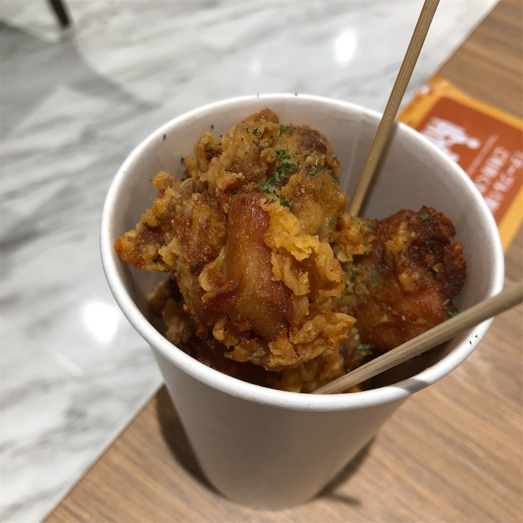 高崎OPA内にできてたチキンのお店！持ち運びが簡単で小腹満たし