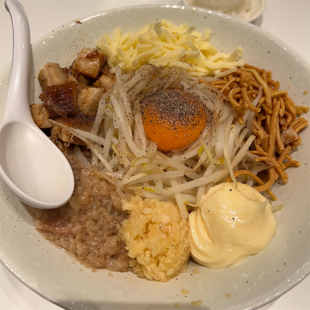 フォレストモールの胡麦で看板メニューの胡麦まぜそばを