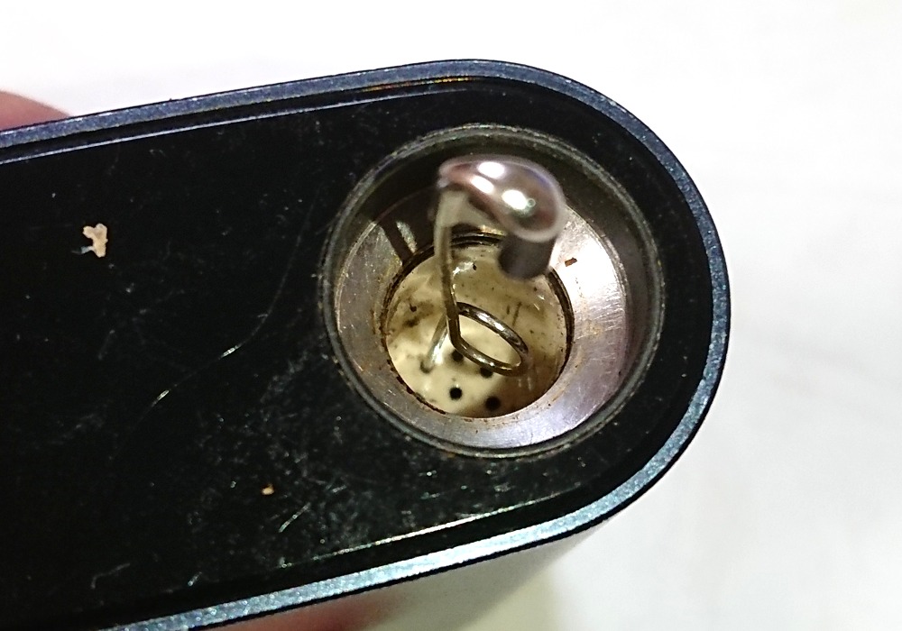 シーベイパー4.0　チャンバーのエアホールクリーニング