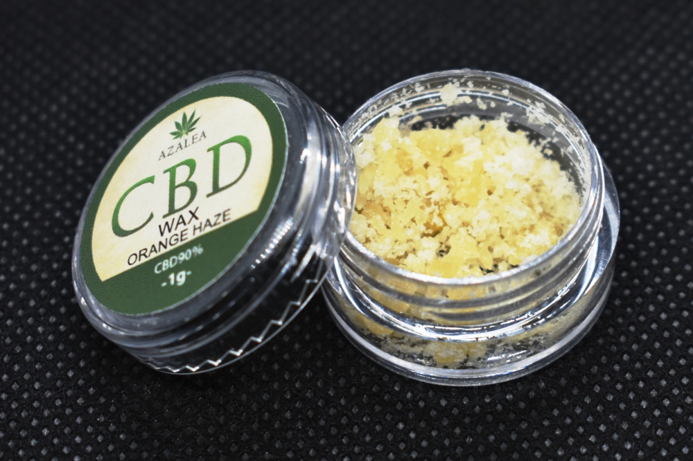 AZALEA高濃度CBD WAX 90% オレンジヘイズ