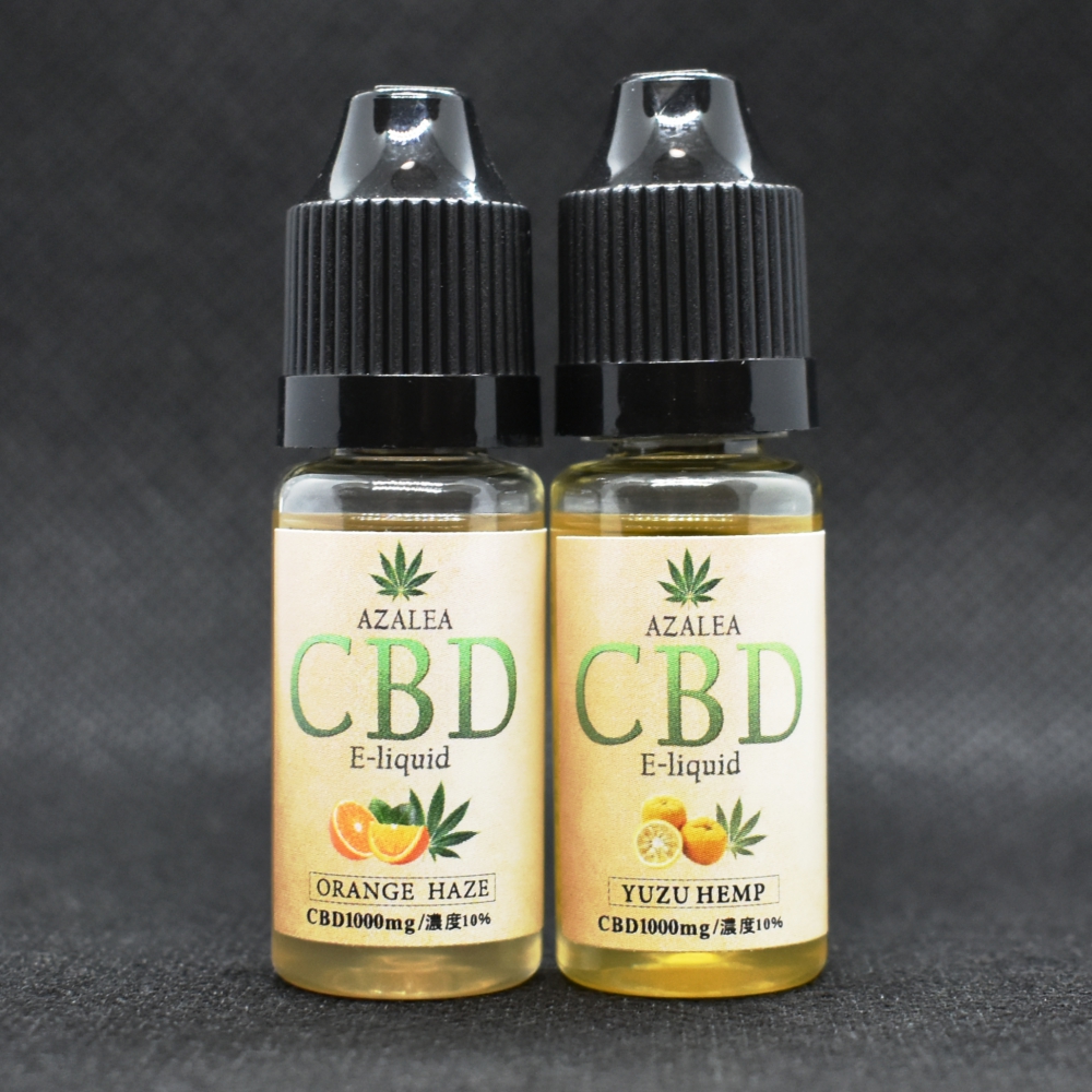 CBD濃度10%のVAPEリキッドAzalea 高濃度CBD1000mg「柚子ヘンプ