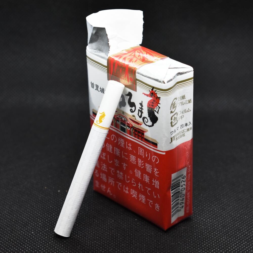 旧3級品の沖縄限定たばこ「うるま」首里城復興への想いを込めた