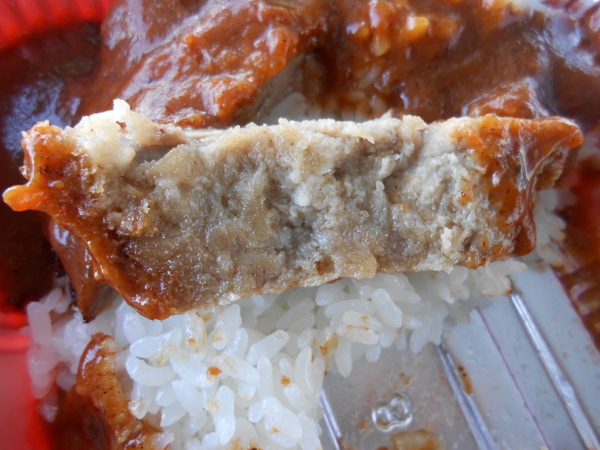 牛かつめし弁当 開封後 2