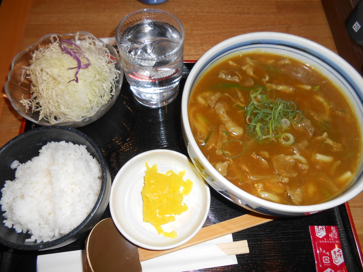 カレーうどんセット 楽膳