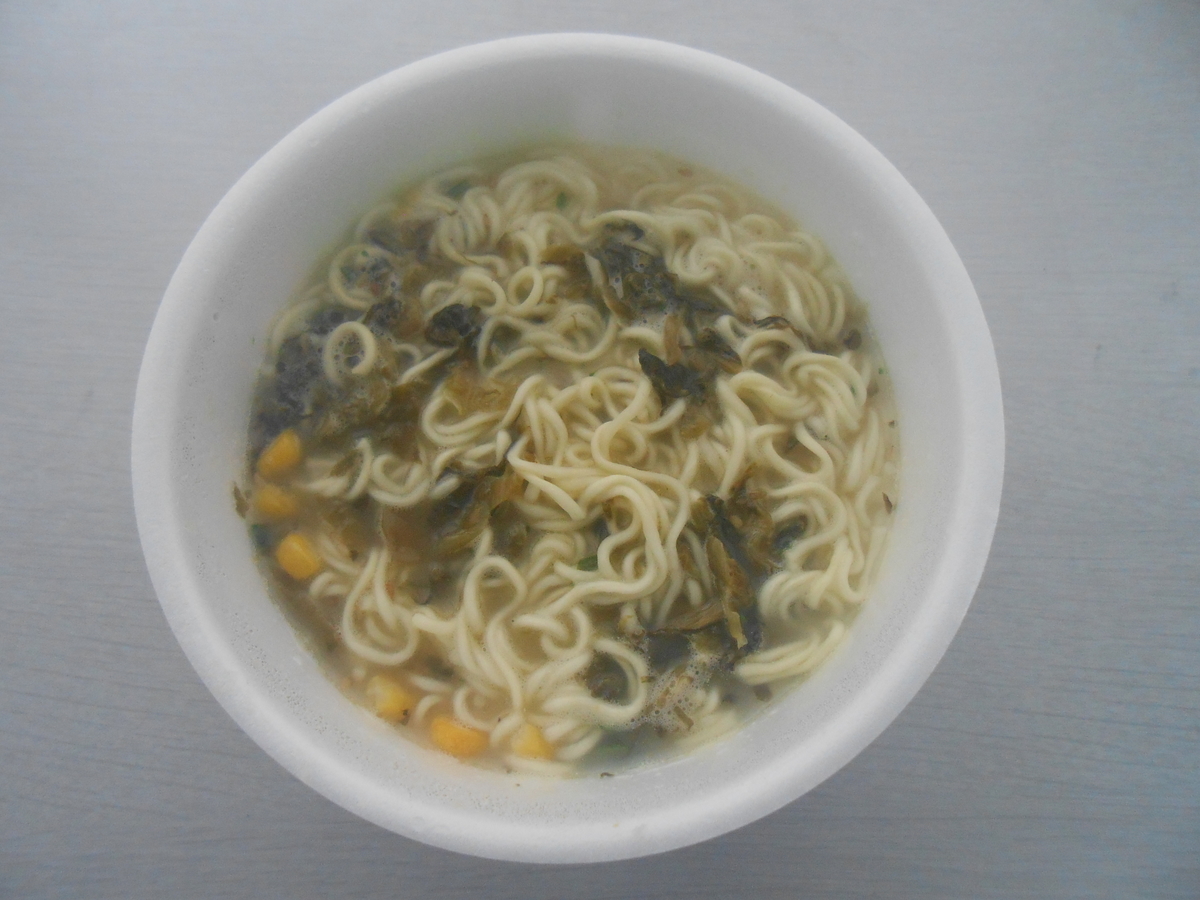 マルタイ 高菜ラーメン とんこつ味 調理後
