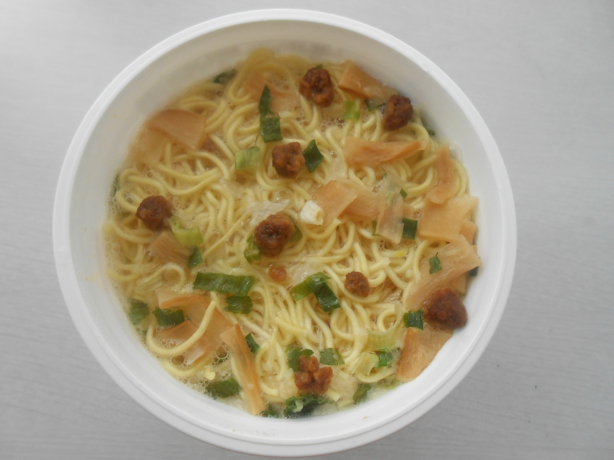 サンヨー食品 マメさん監修 函館塩ラーメン 調理後