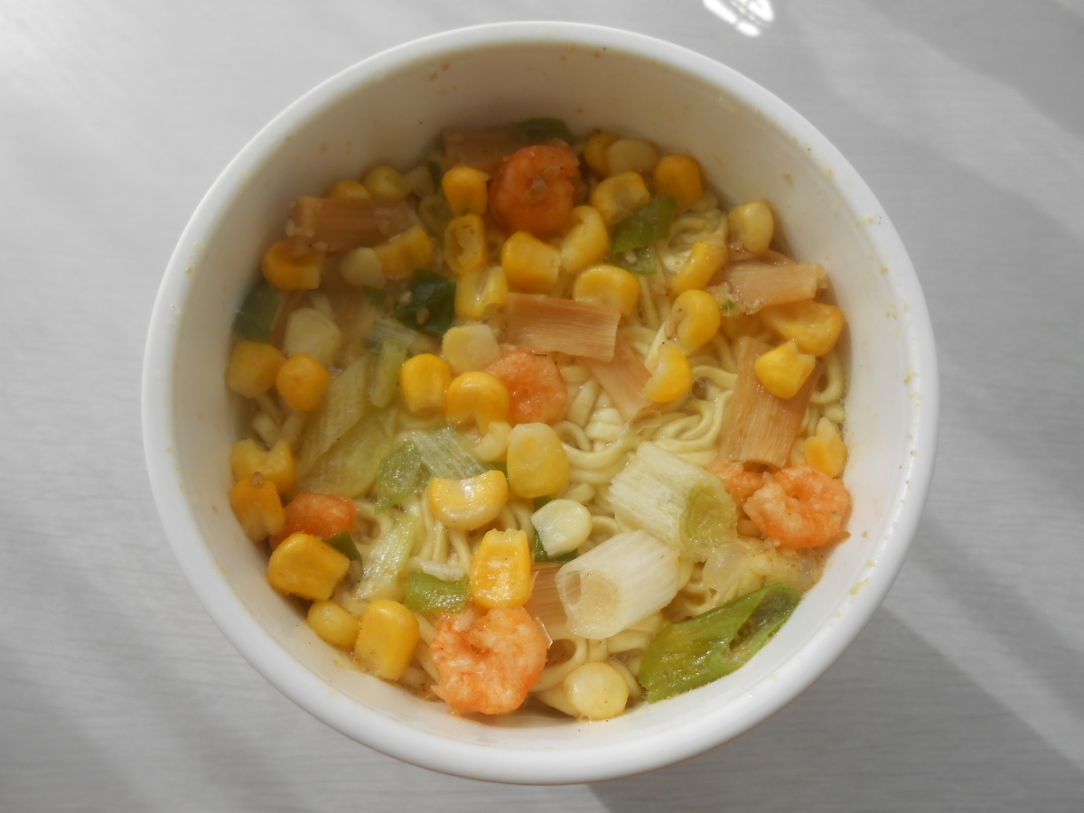 マルちゃん 縦型ビッグ 塩ラーメン（カップ麺） 調理後