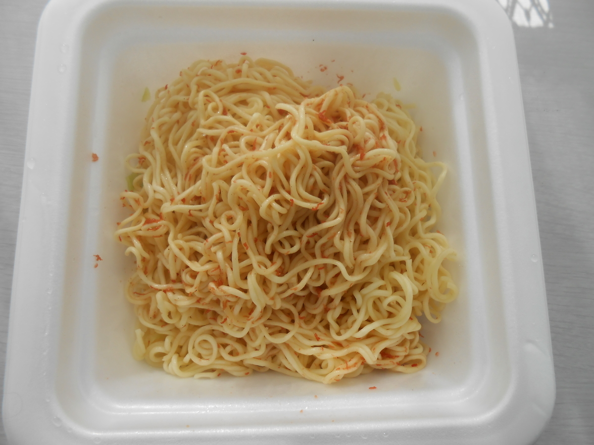 サンヨー食品 ノザキのコンビーフ味 塩焼そば 調理後