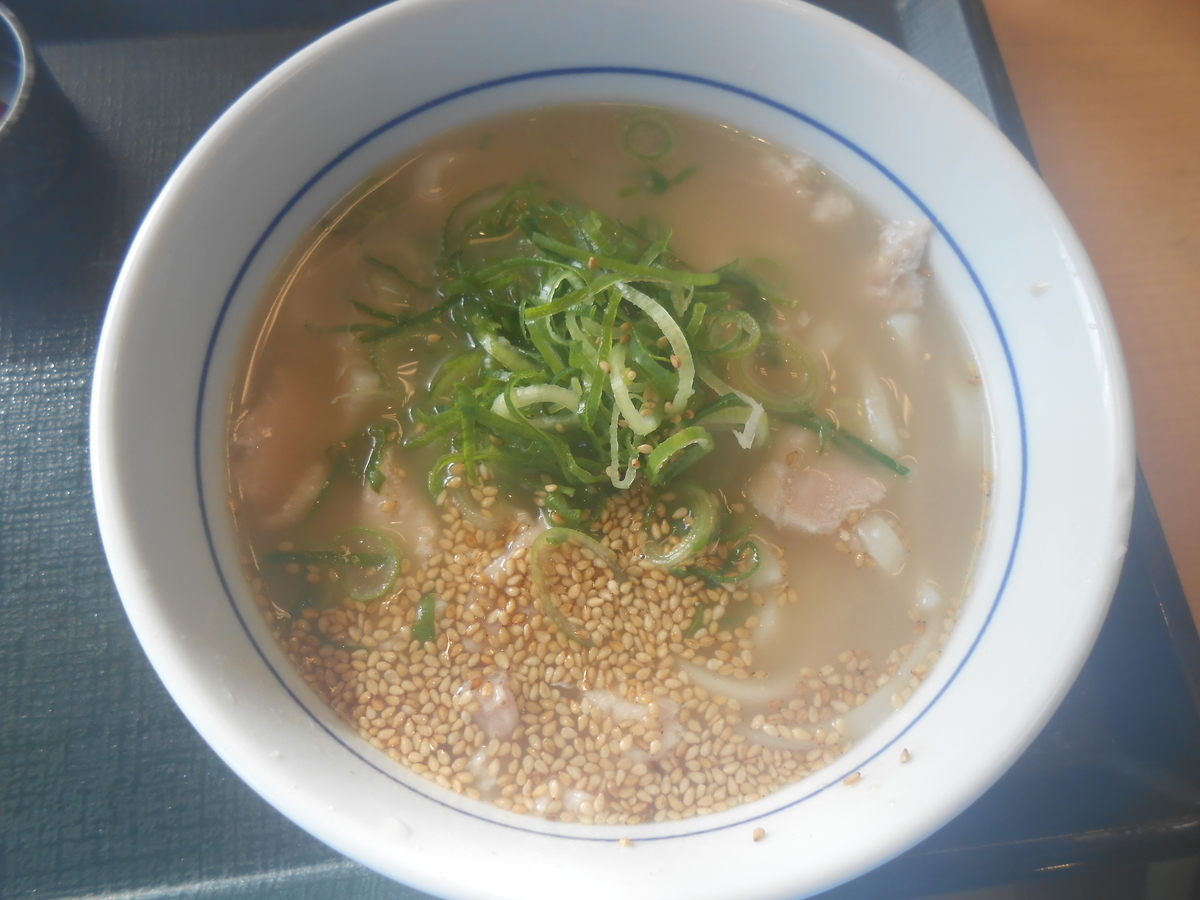 なか卯 鶏白湯うどん2