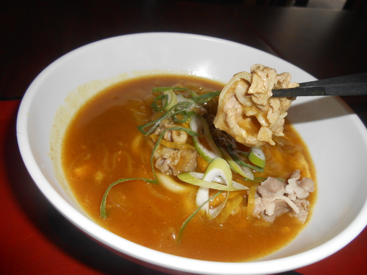 麺家 兵庫 牛肉カレーうどん 牛肉