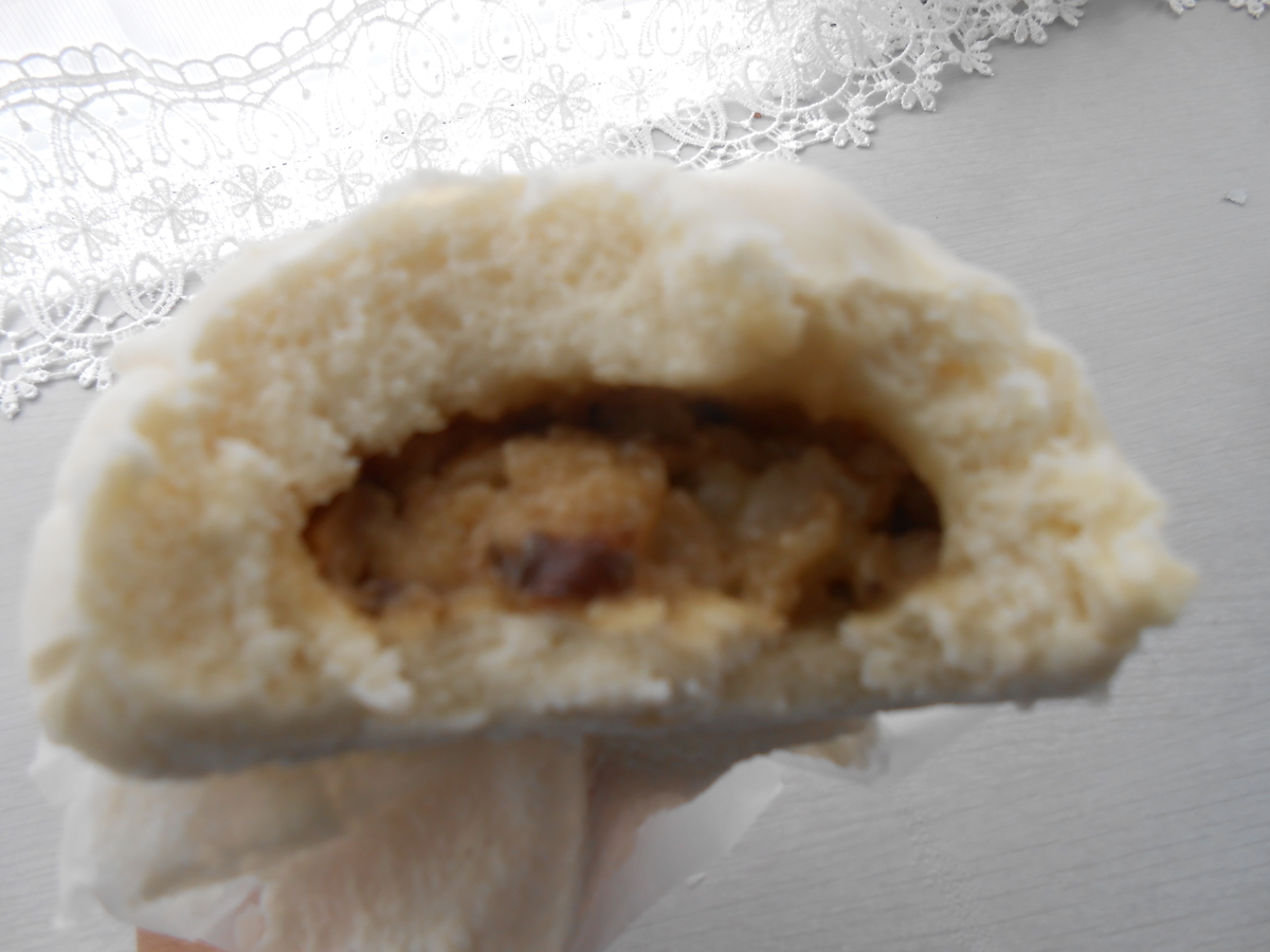 新珠食品 伝説の豚まん 断面