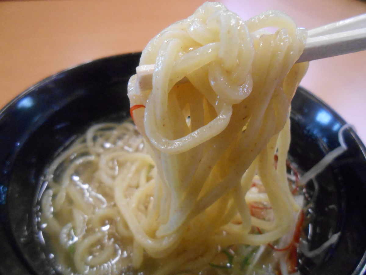 麺屋海神監修 魚介に超惚れこんだ塩ラーメン 麺
