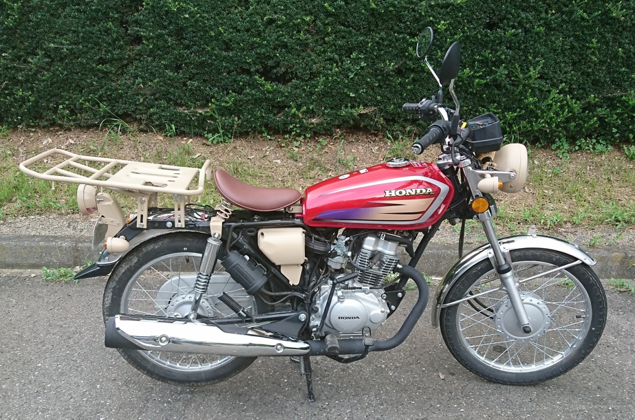 リアキャリア交換 ホンダcg125のある生活