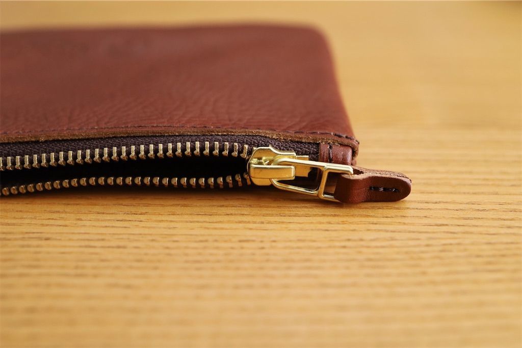 GANZO SACCHETTO2 サケット2 ポーチL ブラウン SACCHETTO2(サケット2) ポーチ(S)｜最高級のメンズ革製品・革