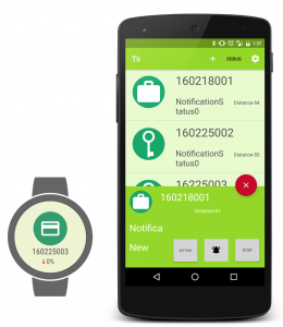 忘れ物防止デバイス - Androidアプリ