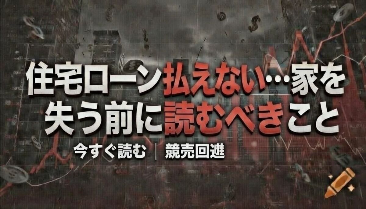競売にされて借金は全部なくなるの？ - 日銀利上げで住宅ローン払えない・実家競売回避する方法【2026最新】イエウール無料査定