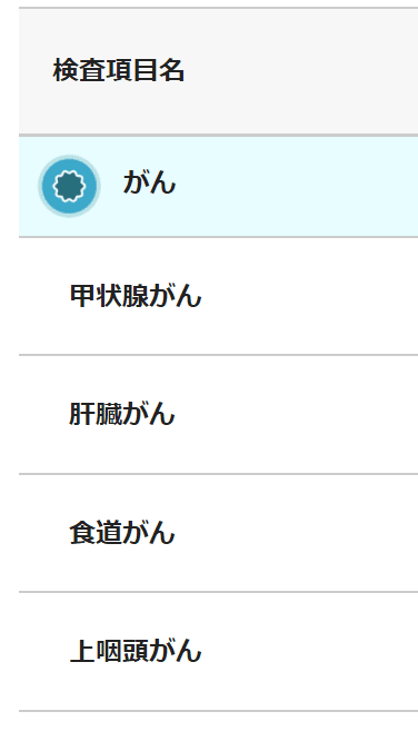 病名一覧