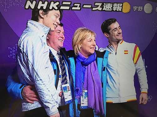 羽生選手、フェルナンデス選手