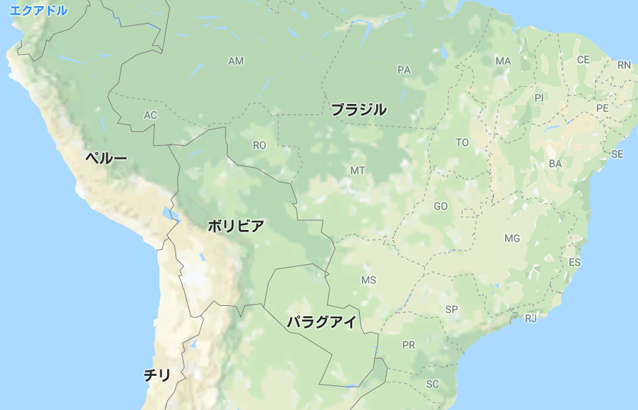 ボリビアの場所