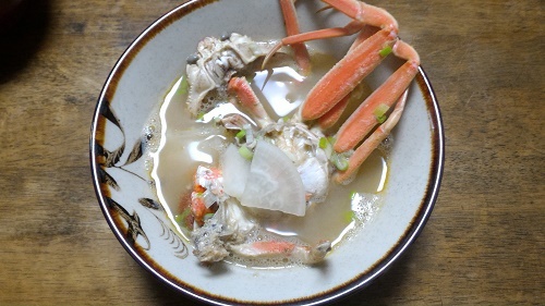 セコガニの食べ方は味噌汁が一番 めんスープで更に濃厚味に Yellow Card