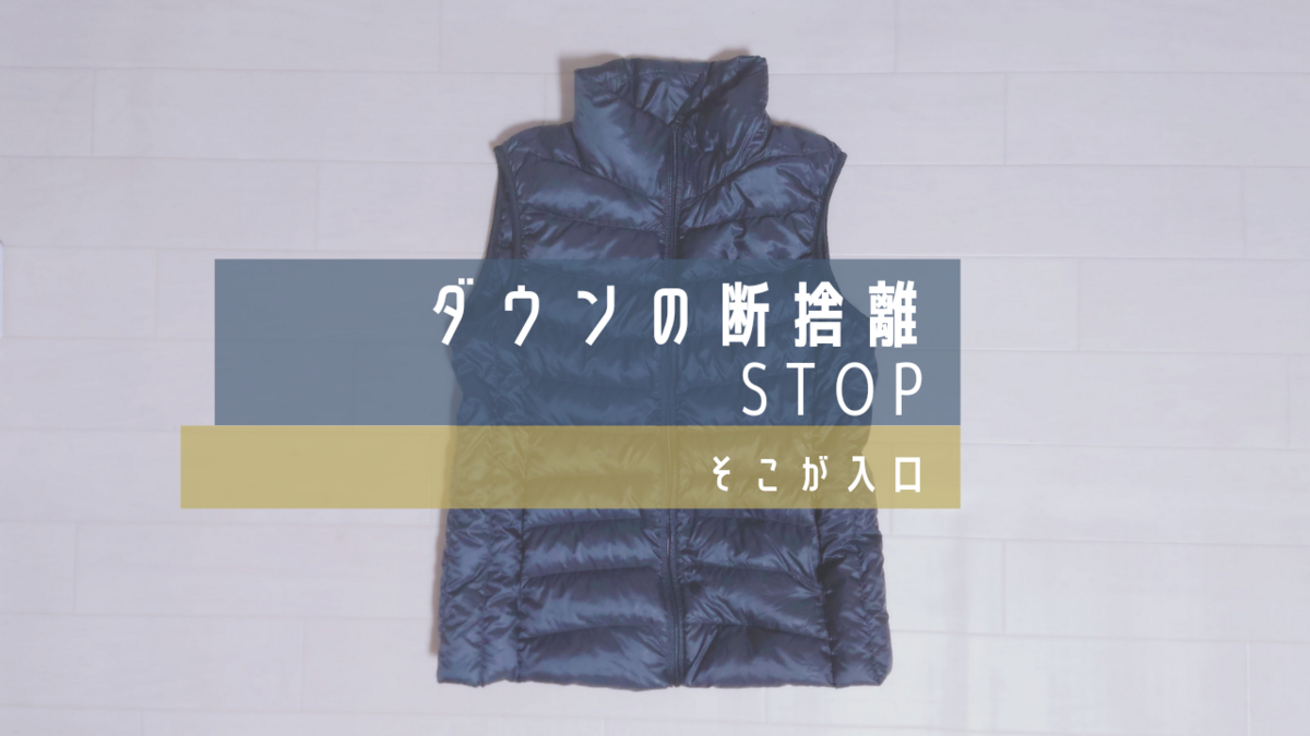 断捨離】ダウンの断捨離は止めたほうがいい理由 - gypsy-warabi