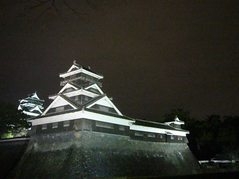 夜の熊本城