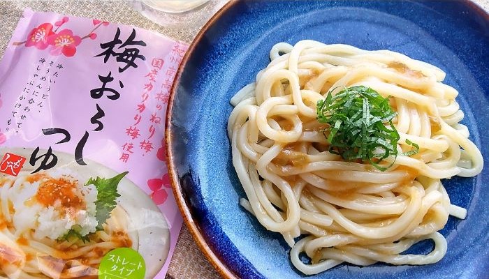 カルディのうどんにかける「梅おろしつゆ」の画像
