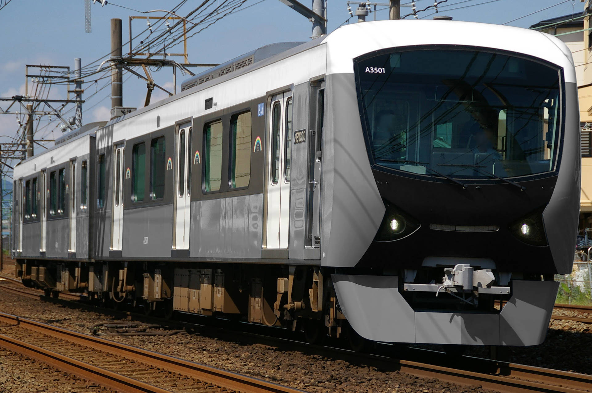 静鉄A3000形の色変え用素体(カラーラッピング色変え用)