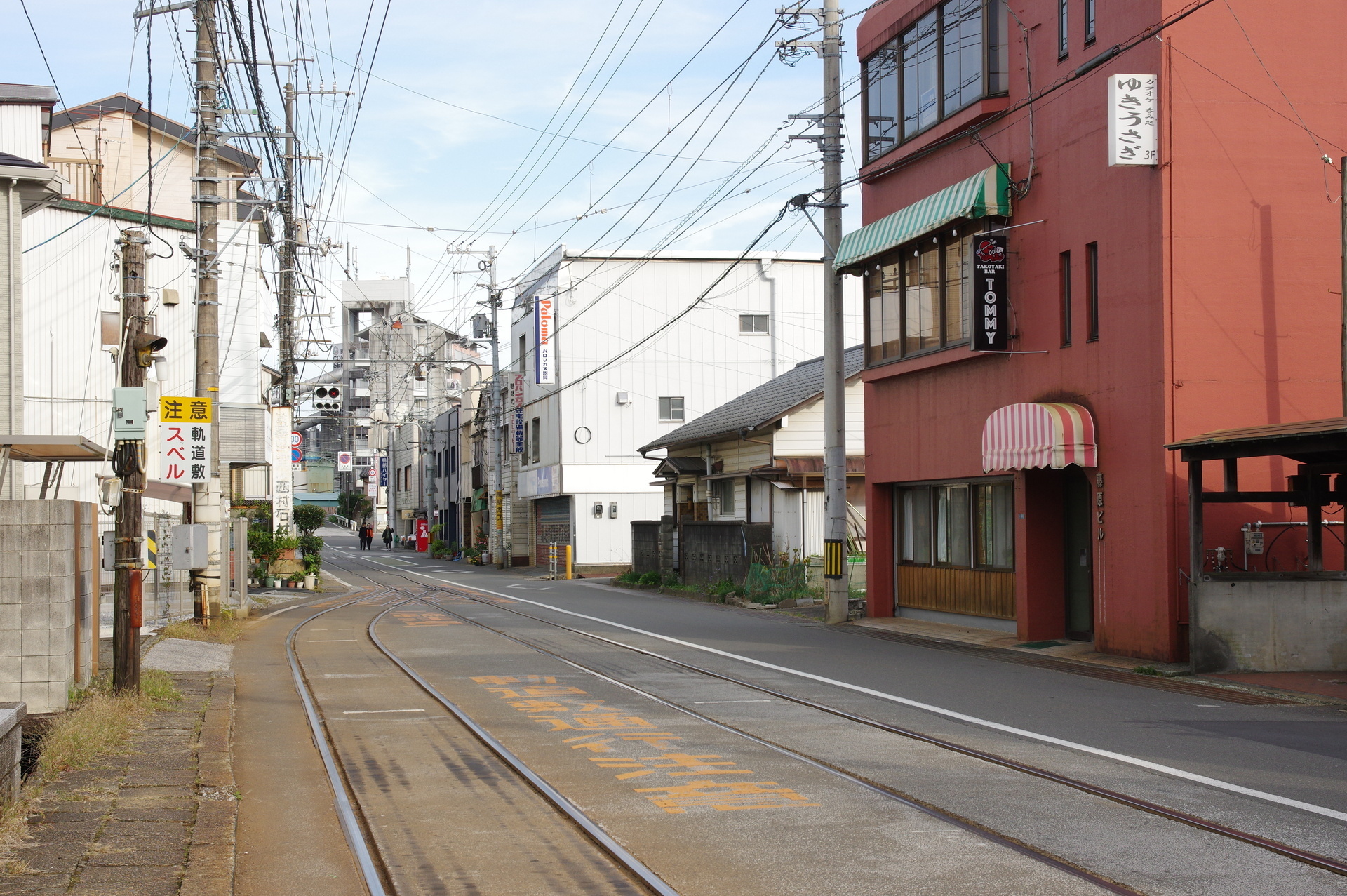 信号所の停止位置目標付近