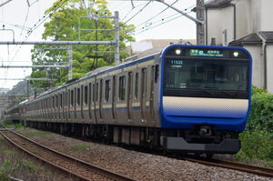 大船～北鎌倉間で撮影したE235系(F-19編成)